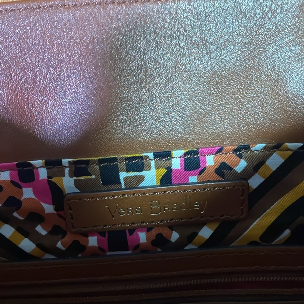 Vera Bradley Brown Leather Backpack - Picture 4 of 7